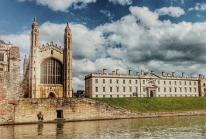 Kings Chapel Cambridge as seen from the river Cam