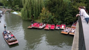 Some of the fleet of punts operating from Garrett Hostel Lane