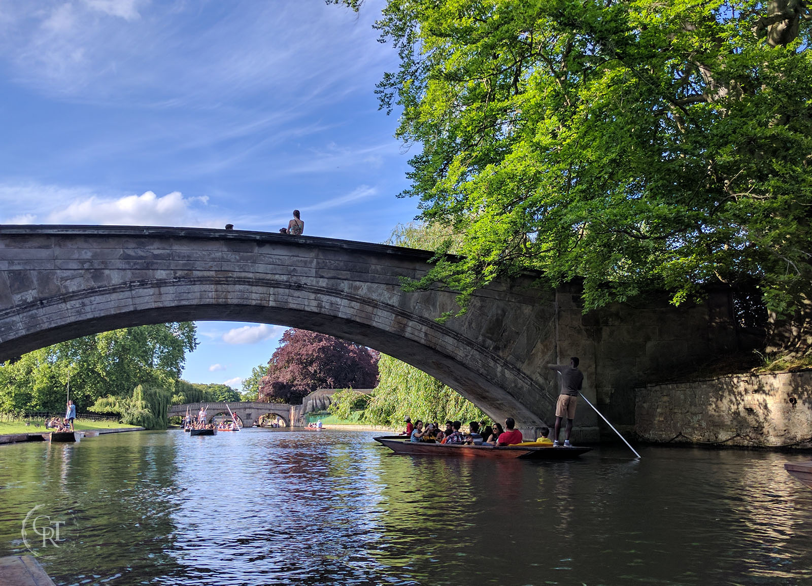 Kings bridge, Cambridge in the summer