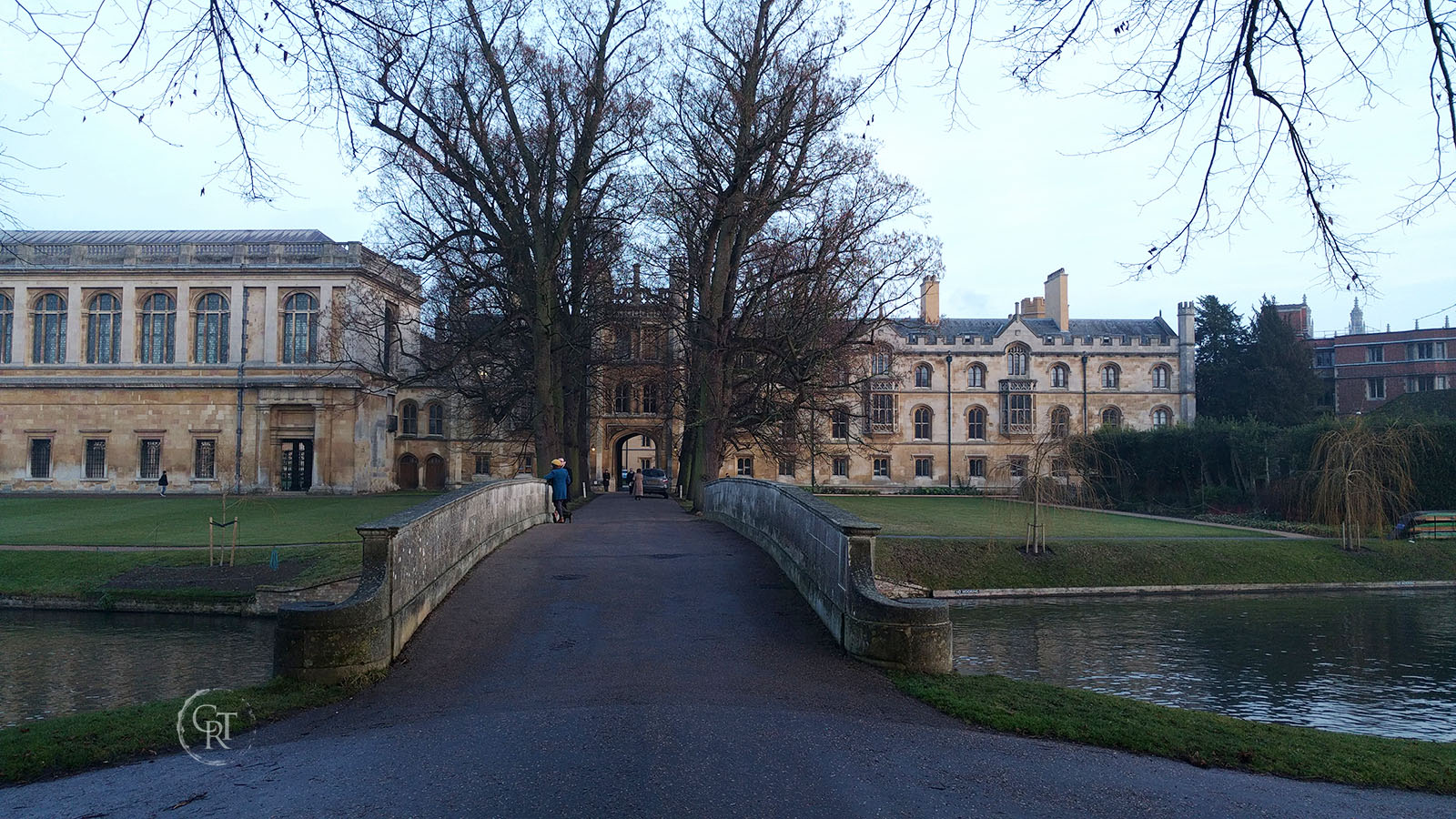 Looking over Trinity bridge, towards the Wren library and New Court
