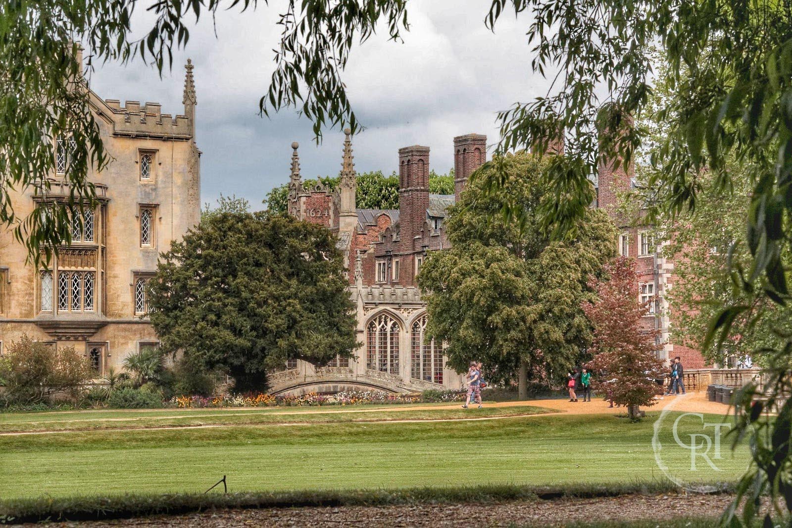 St John's college, Cambridge with the bridge of Sighs