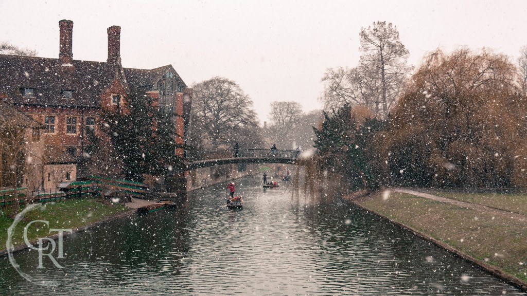 Punting in the snow