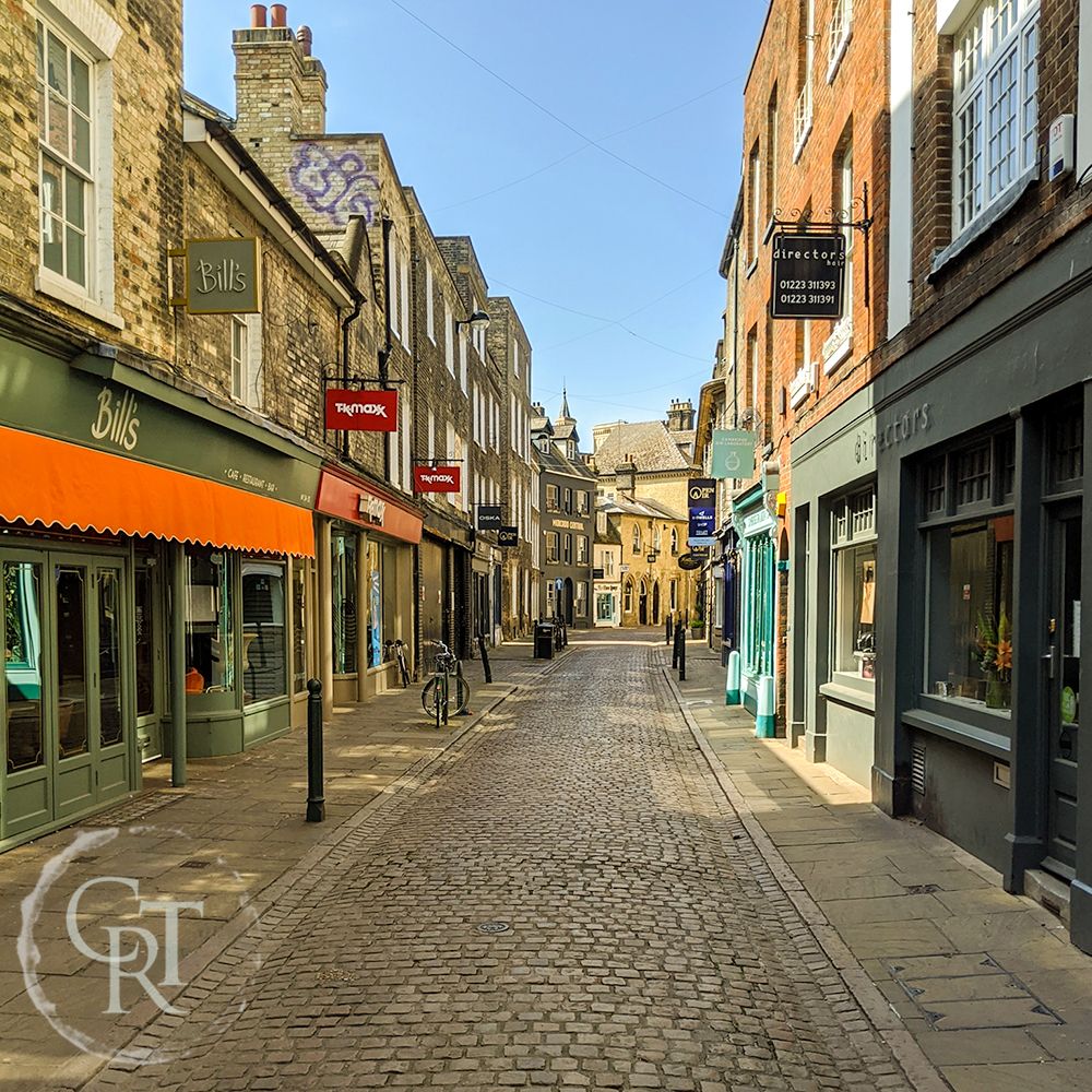 Cambridge Green Street during lockdown