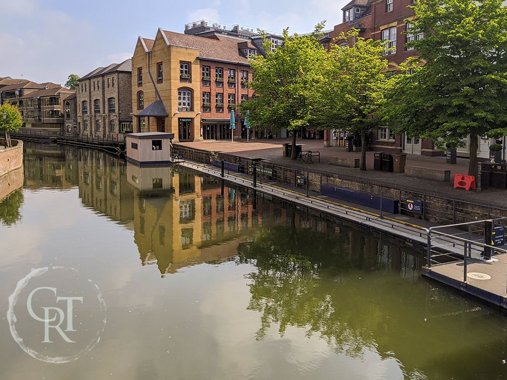 Quayside in Cambridge during the Coronavirus lockdown